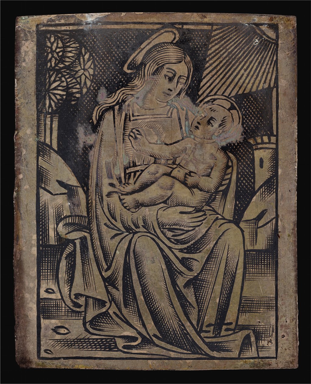 Maagd en kind door Italian 16th Century