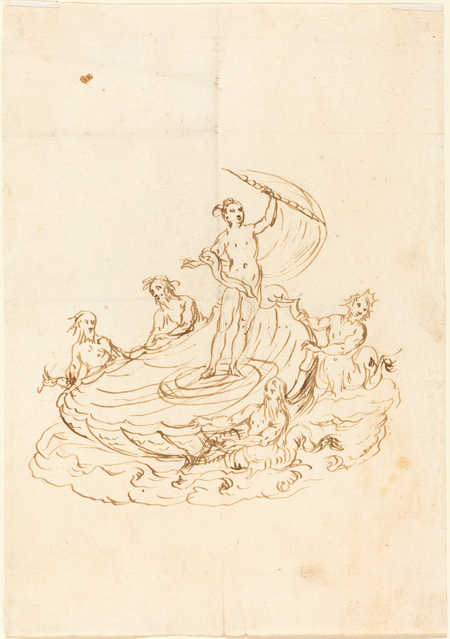 Een ontwerp voor een zoutvat door Italian 17th Century