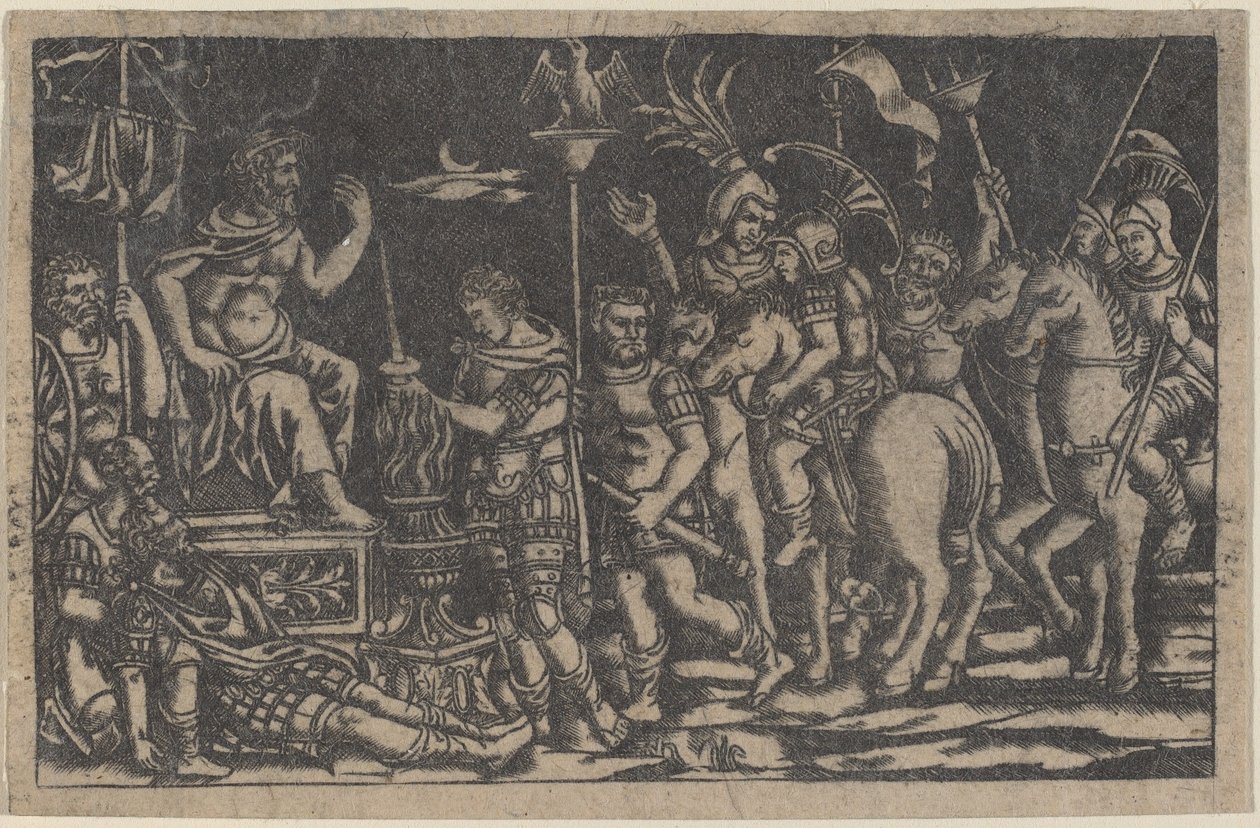 Mucius Scaevola door Italian 18th or 19th Century