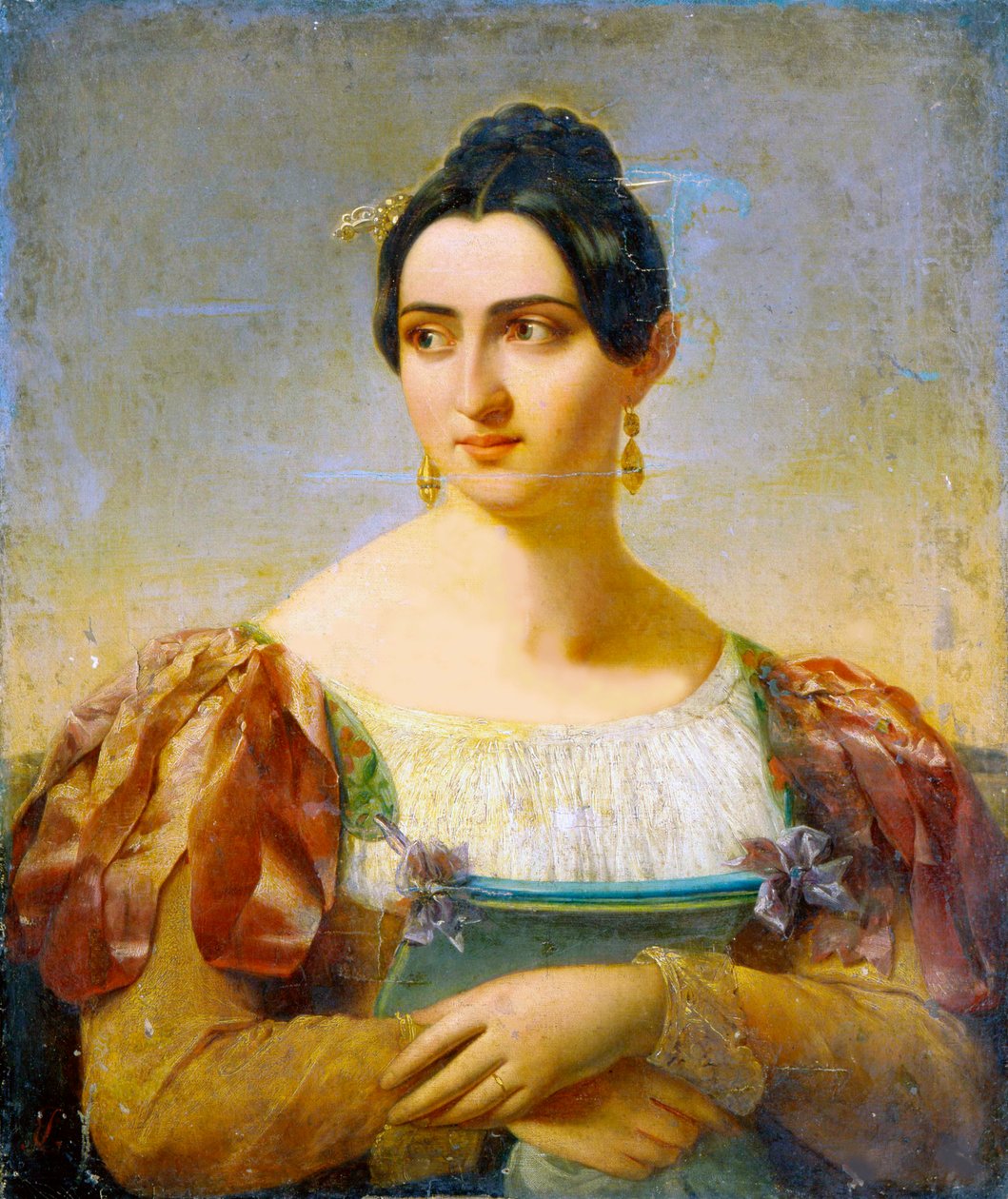 Vrouwelijk portret, begin 19e eeuw door Italian Master