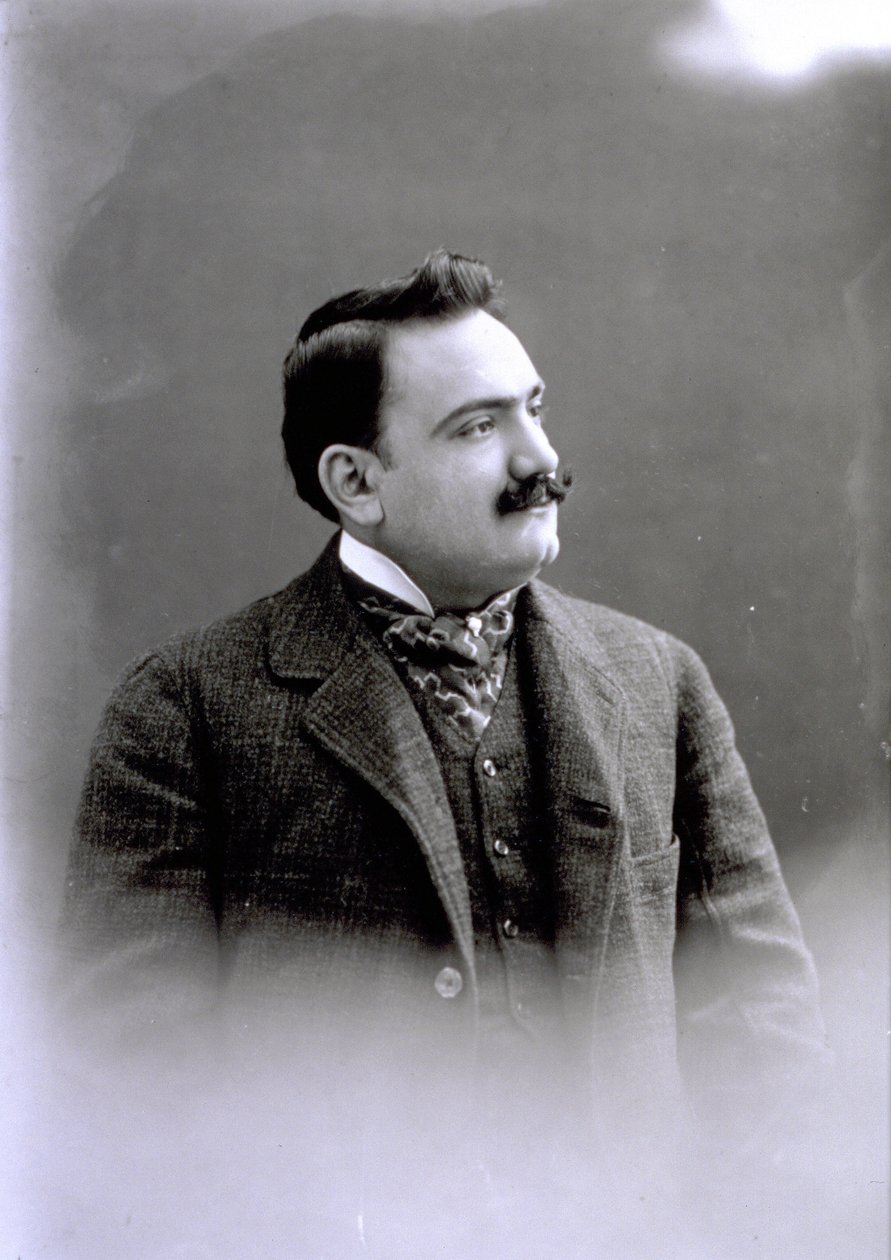 Portret van Enrico Caruso, ca. 1900 door Italian Photographer