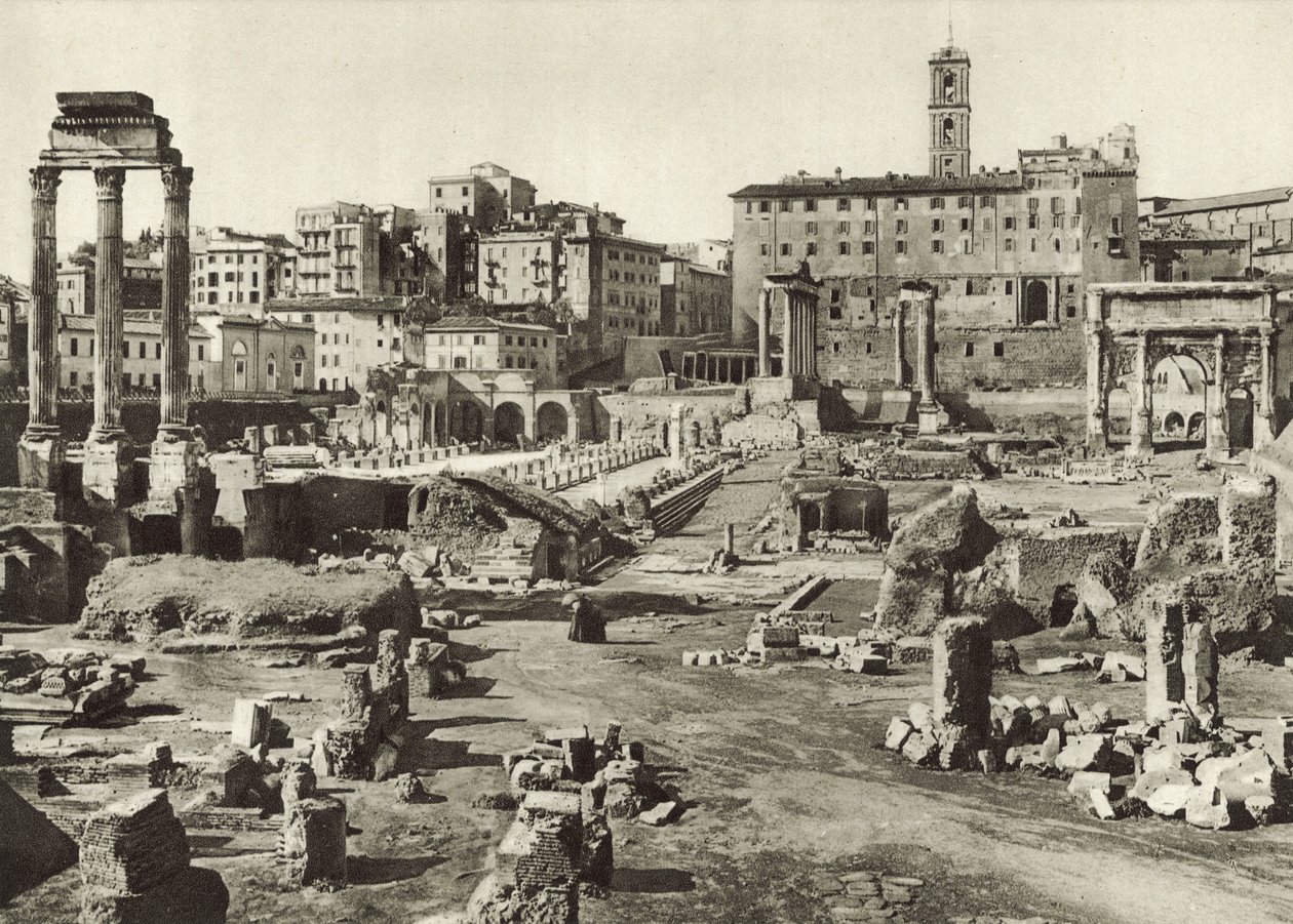 Forum Romanum en Basilica Julia door Italian Photographer