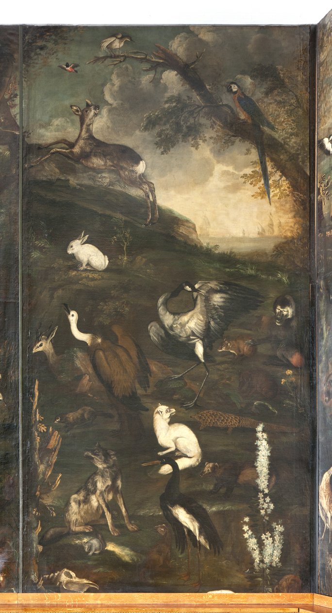 Dieren, mythe van Orpheus (detail) door Italian School
