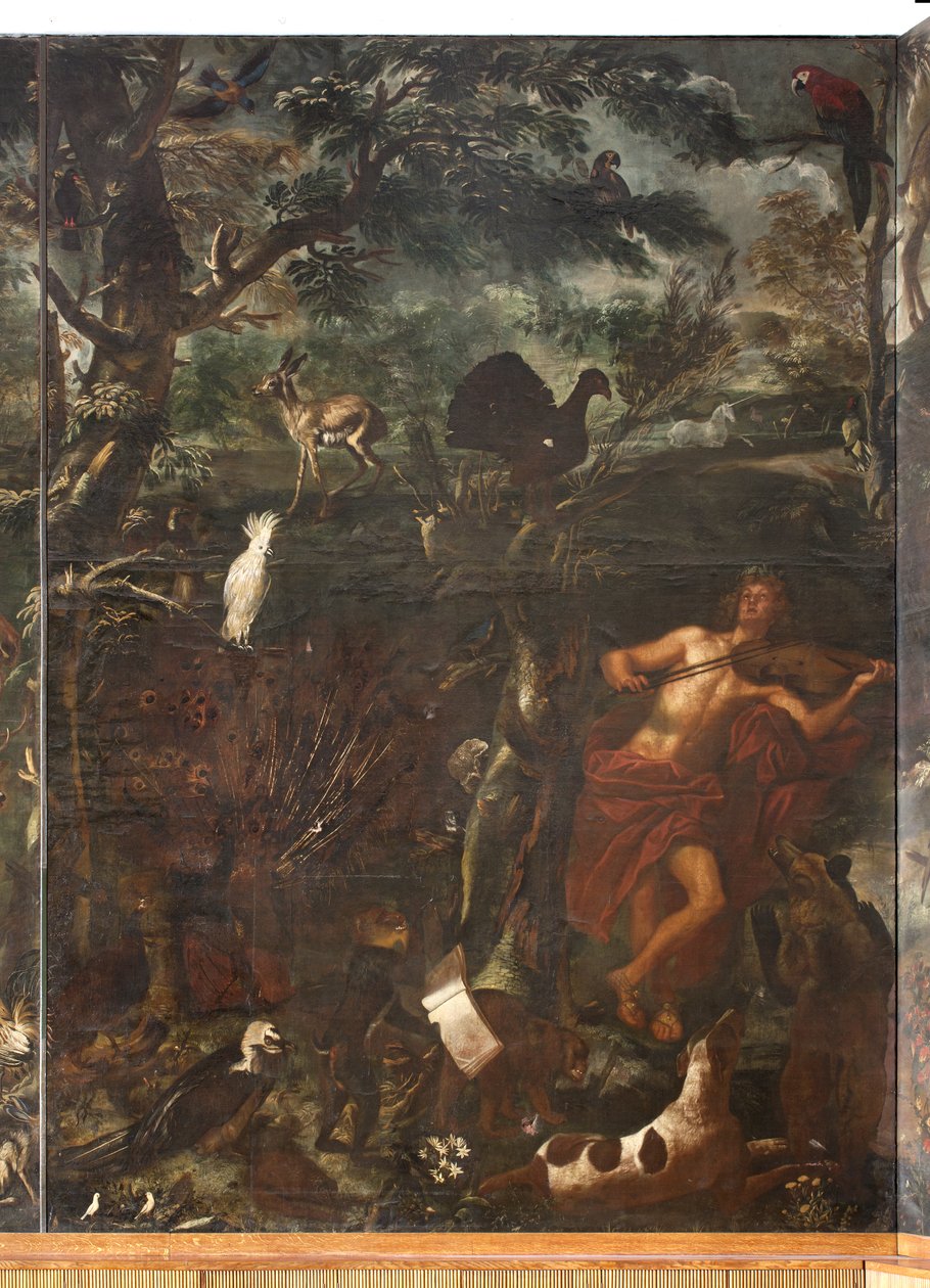 Dieren, Mythe van Orpheus (detail) door Italian School