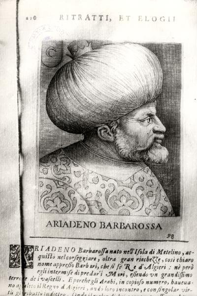 Ariadeno Barbarossa (c.1465-1546) (gravure) door Italian School
