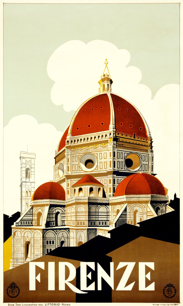Reisaffiche Florence, ca. 1930 (litho) door Italian School