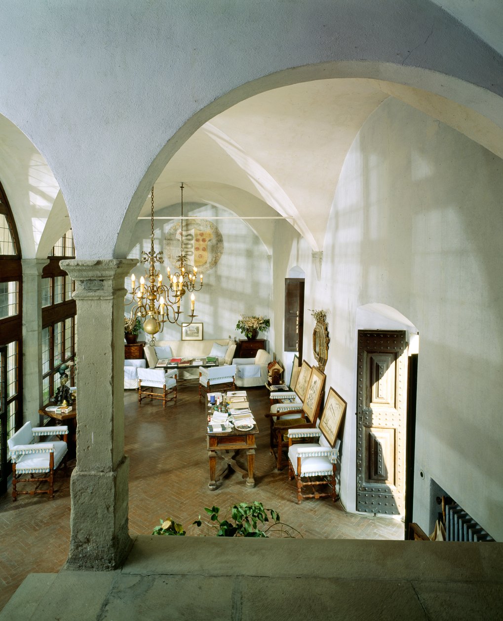 Hal van de Villa Il Trebbio door Italian School