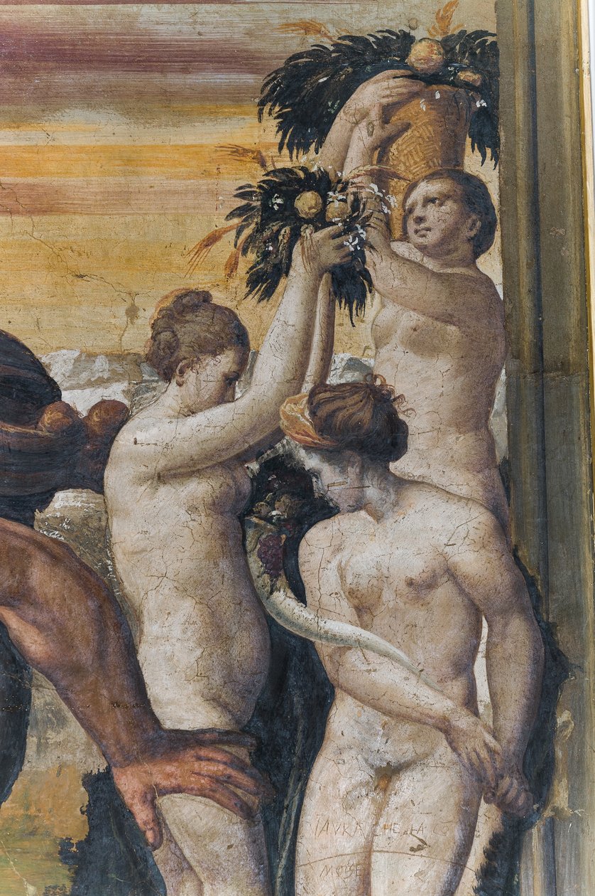 Hercules doodt Antaeus, uit de Gele Kamer door Italian School