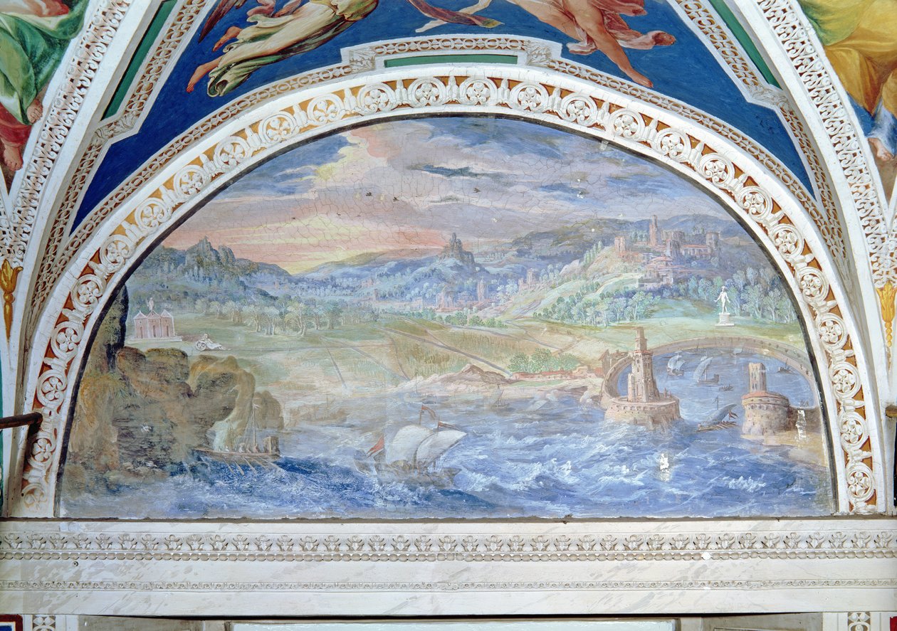 Havenscène door Italian School