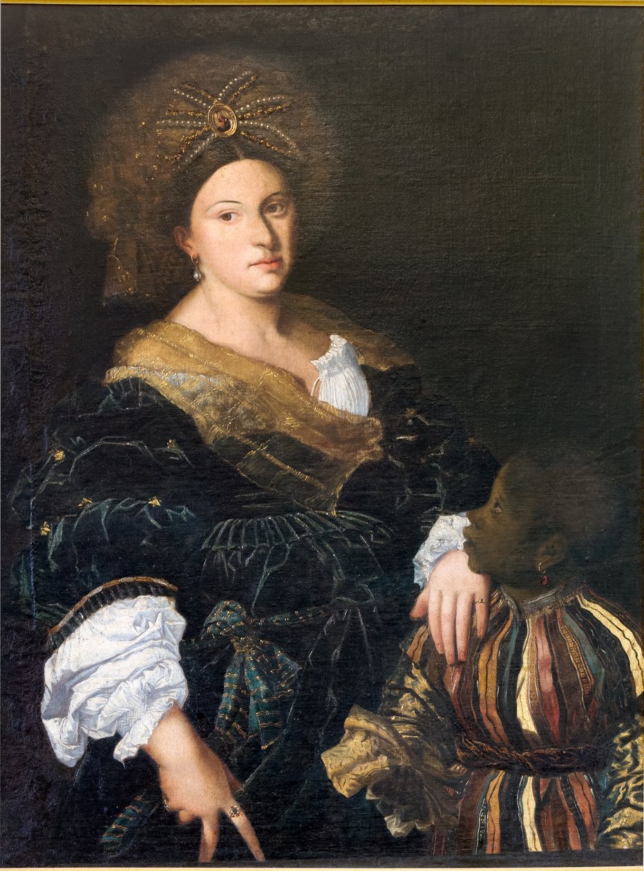 Portret van Laura Dianti door Italian School