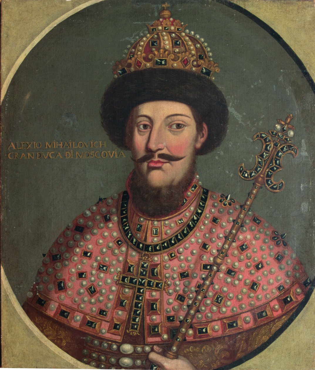 Portret van Tsaar Alexei Mikhailovich door Italian School