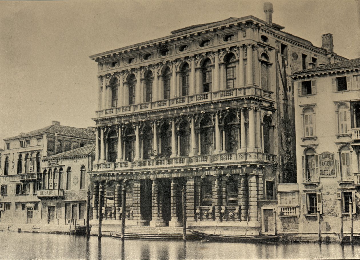 Woonplaats van Robert Browning (1812-89) in Venetië door Italian School