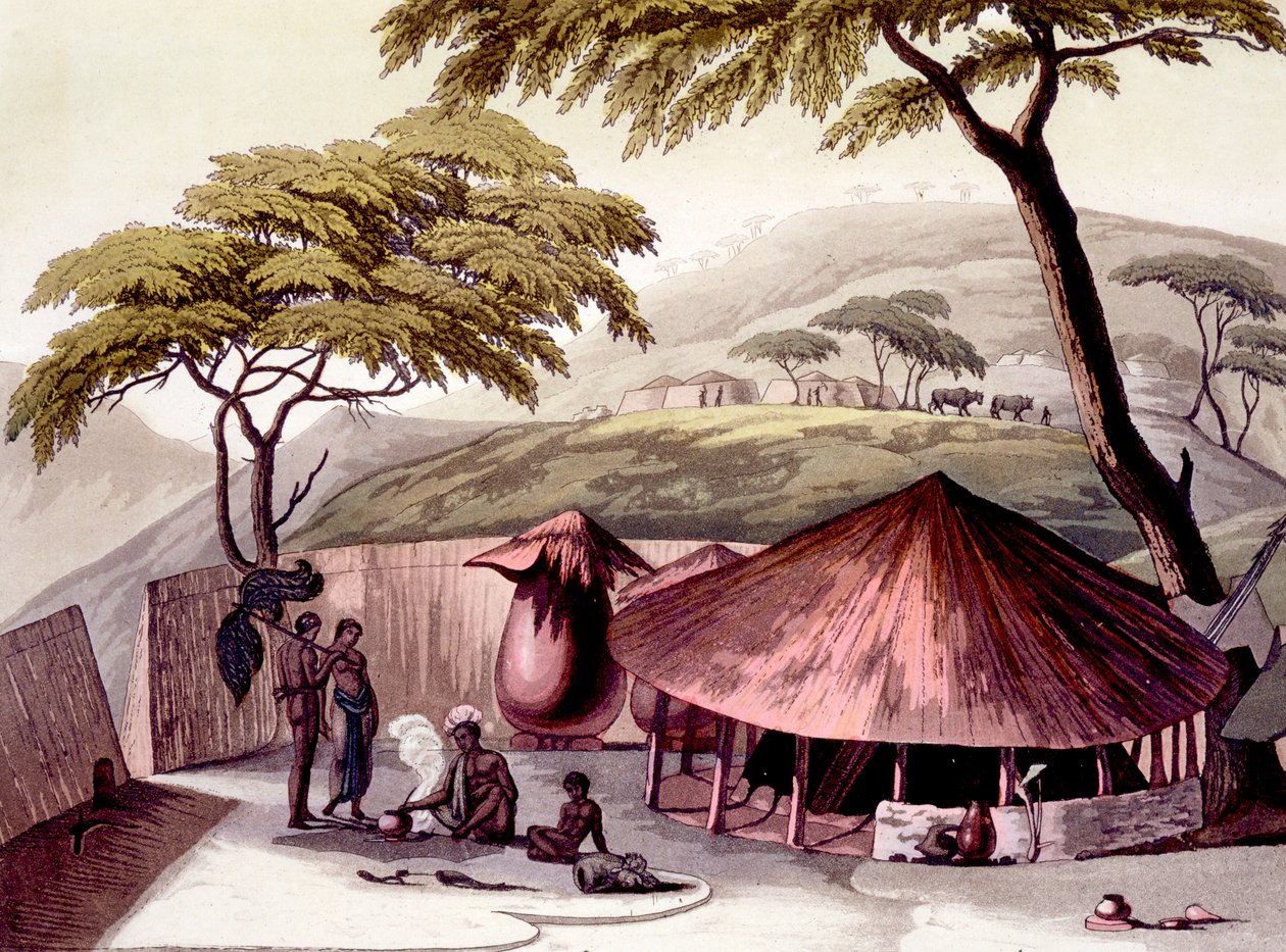 Zuidoostkust: Cafre natie, 1820s-30s door Italian School