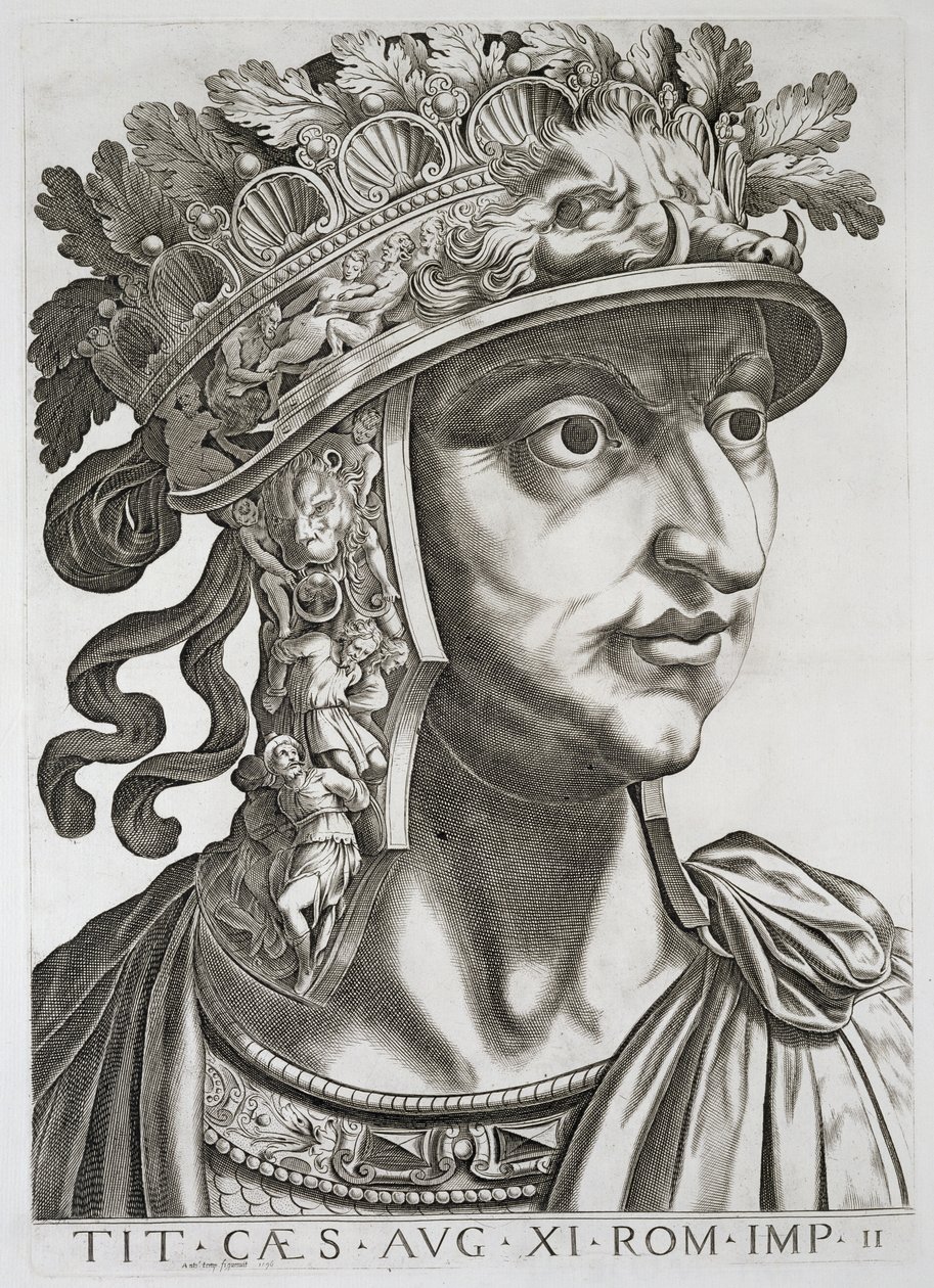 Titus Caesar (39-81 n.Chr.), 1596 door Italian School