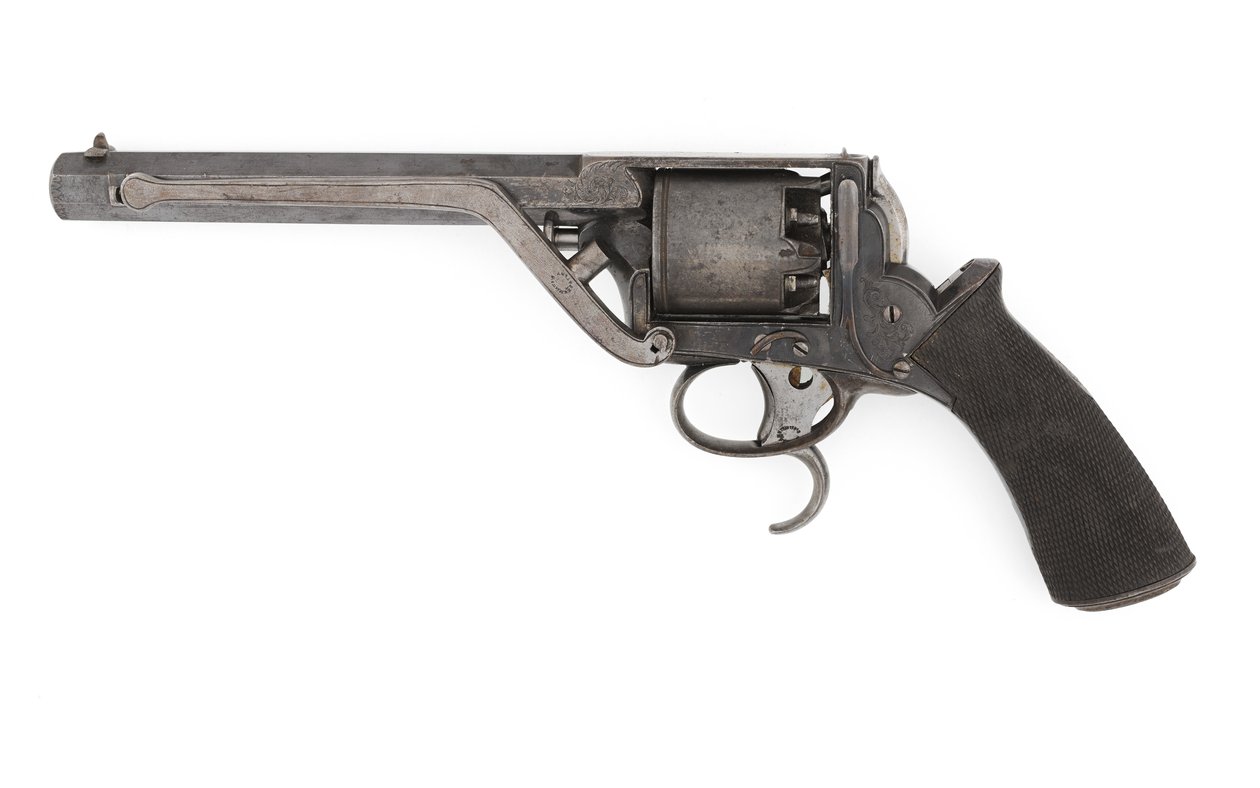 Tranter slaghoedje Dragoon Model .50 inch revolver door Italian School