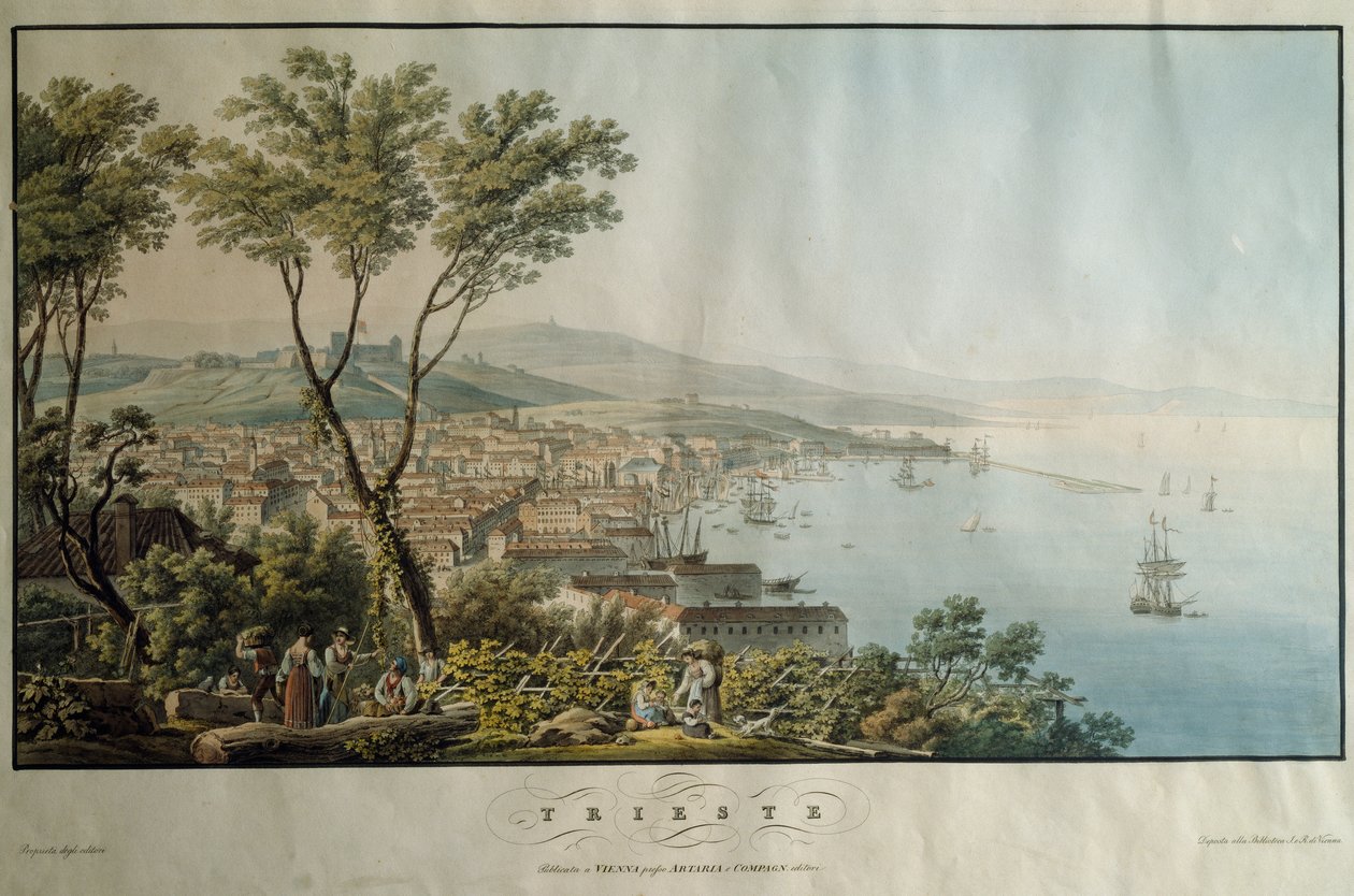 Triëst, prent, Italië door Italian School