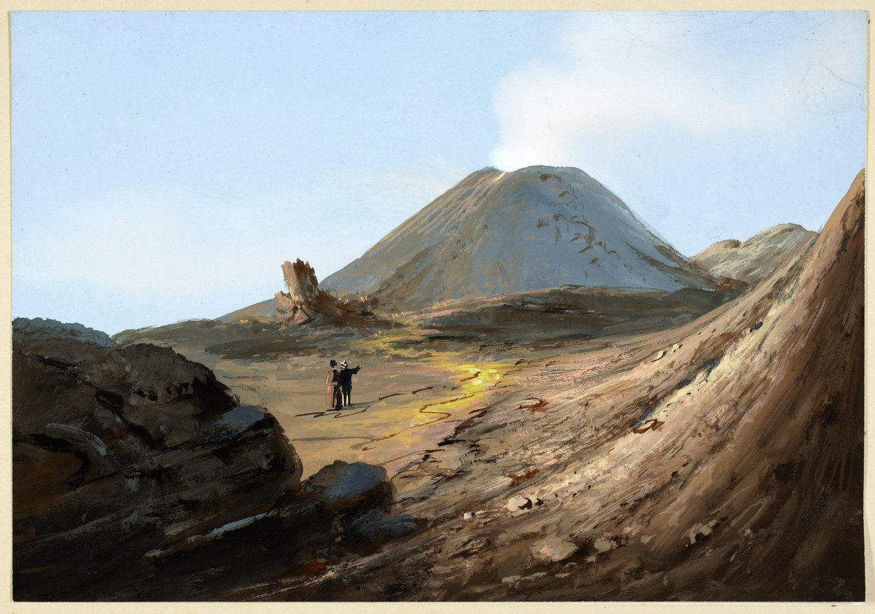 Vesuvius, oktober 1880 door Italian School