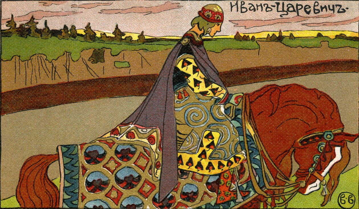 Prins Ivan - illustratie door Ivan Bilibin door Ivan Bilibine