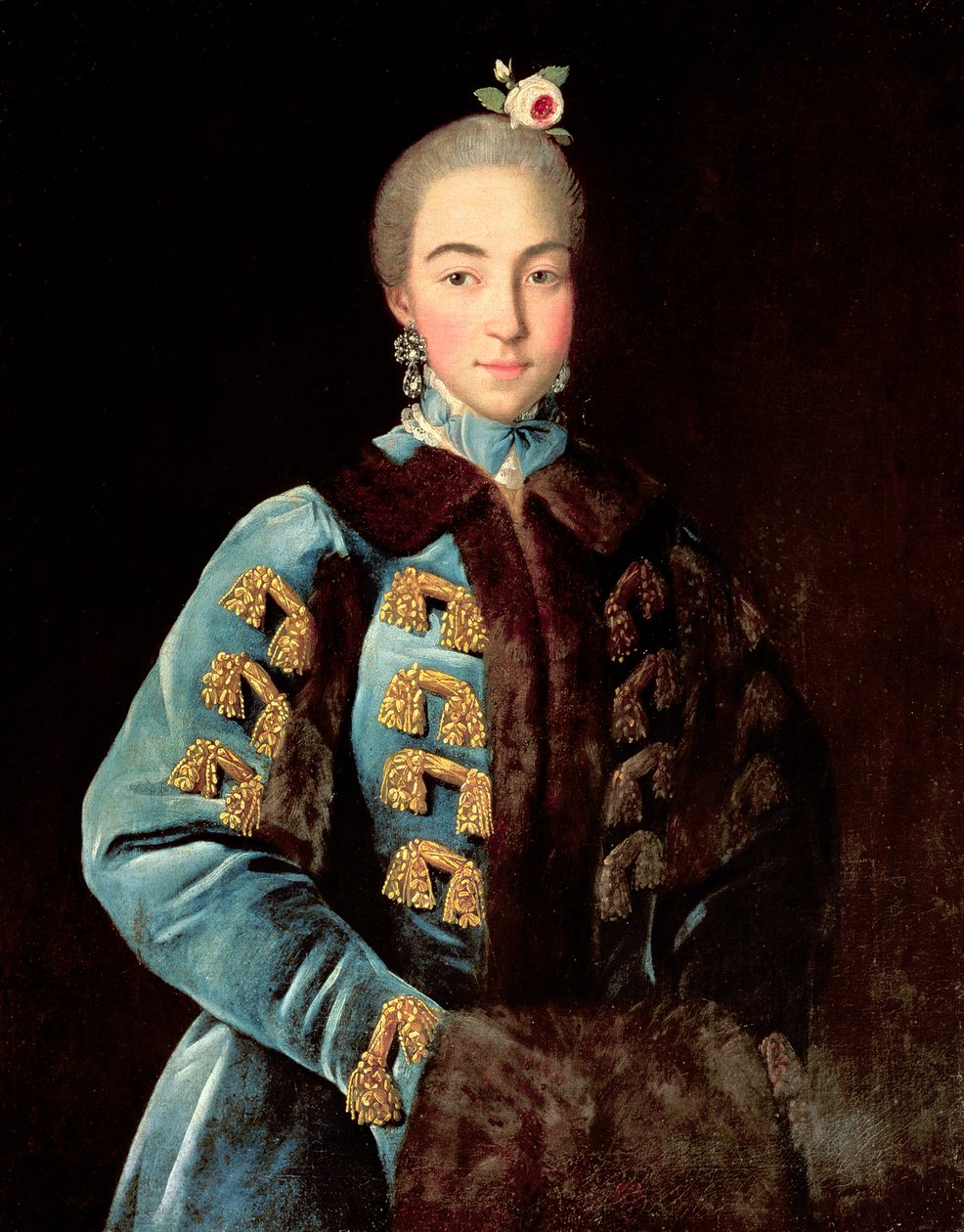 Portret van gravin Anna Sheremetyeva, ca. 1768 door Ivan Petrovich Argunov