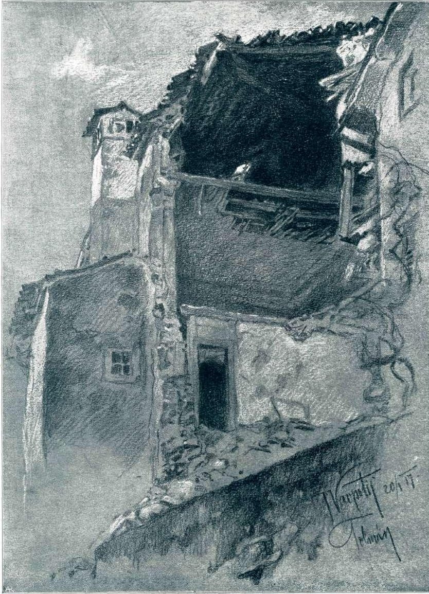 Tolminske ruïnes door Ivan Vavpotic