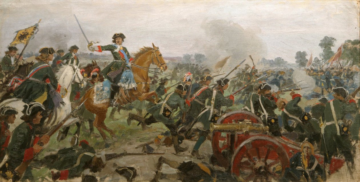 De Slag bij Poltava door Ivan Alexeyevich Vladimirov