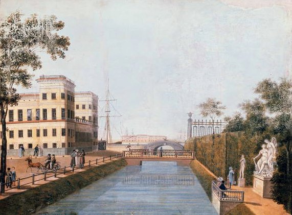 Uitzicht op Sint-Petersburg door Ivan Belonogov