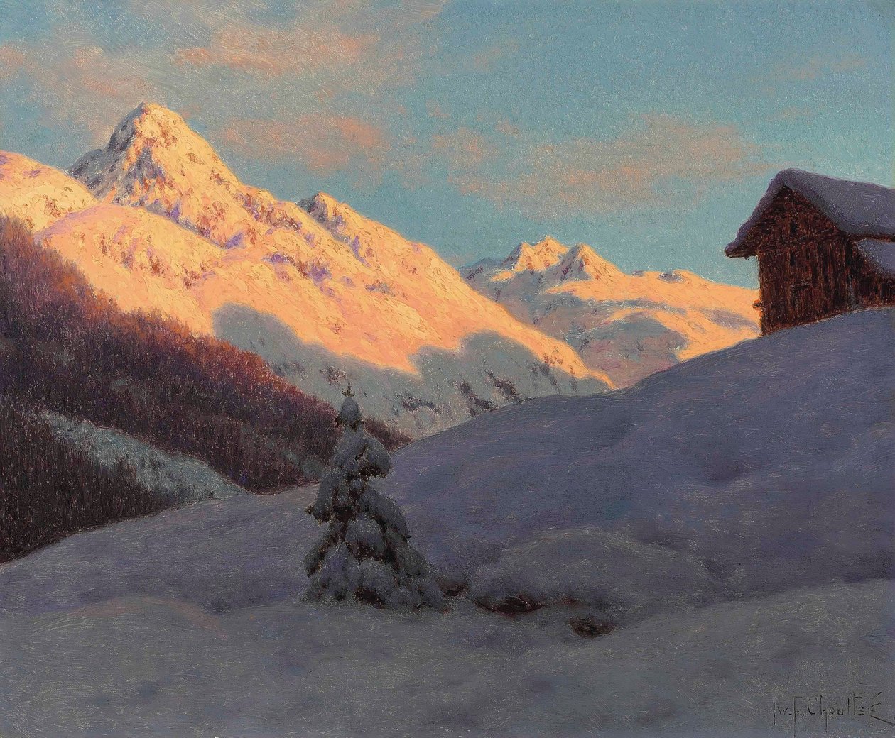 Pieken in de Engadin door Ivan Fedorovich Choultse