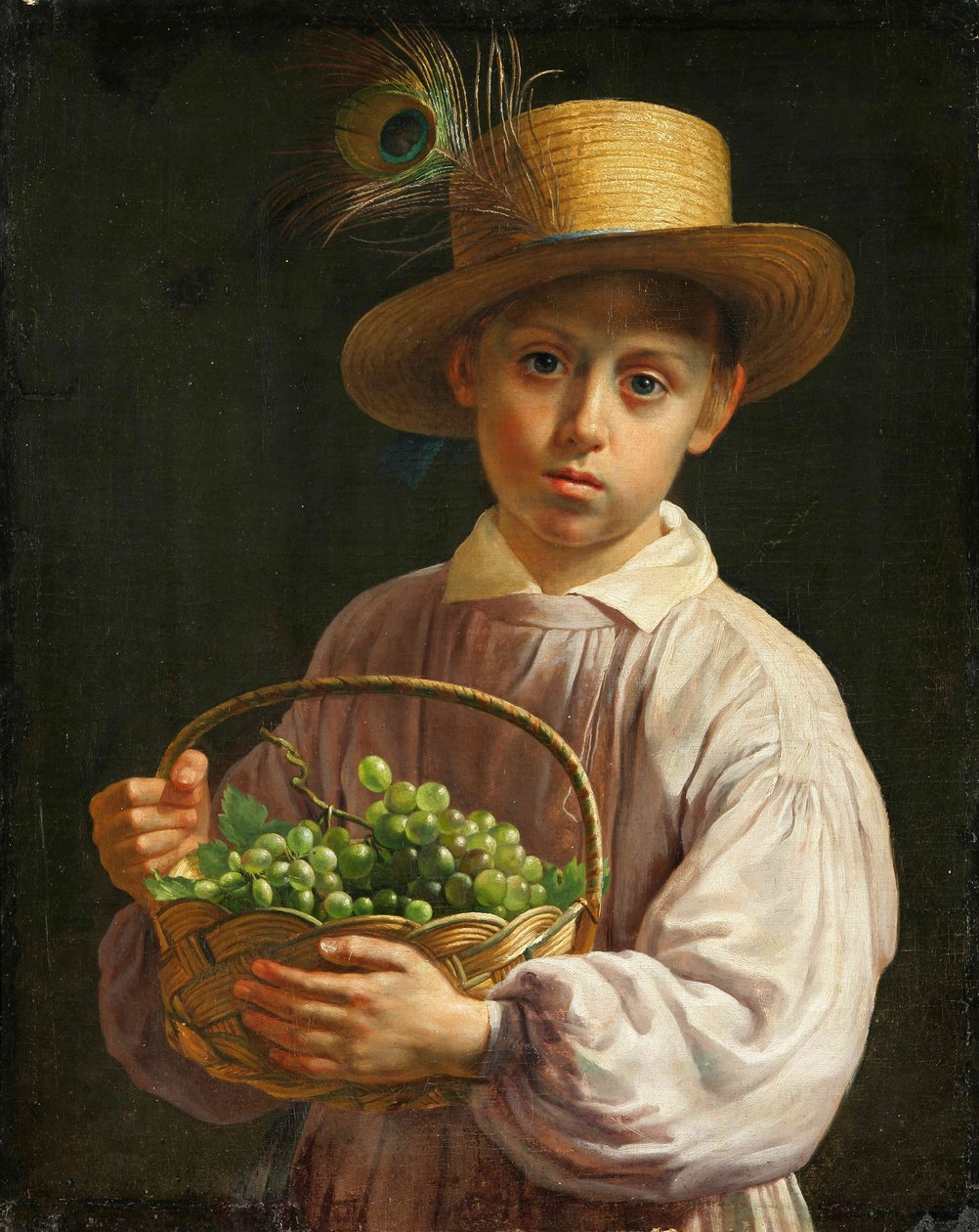 Jan Chrucki. Jongen bij de Salamianym kapielušy, XIX. door Ivan Khrutsky