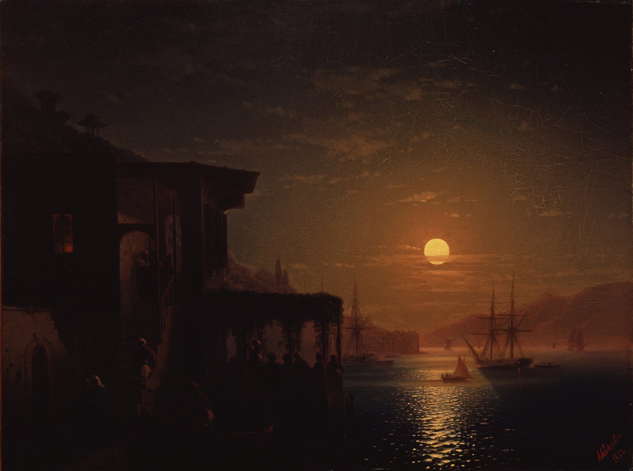 Constantinopel bij avond, 1882 door Ivan Konstantinovich Aivazovsky