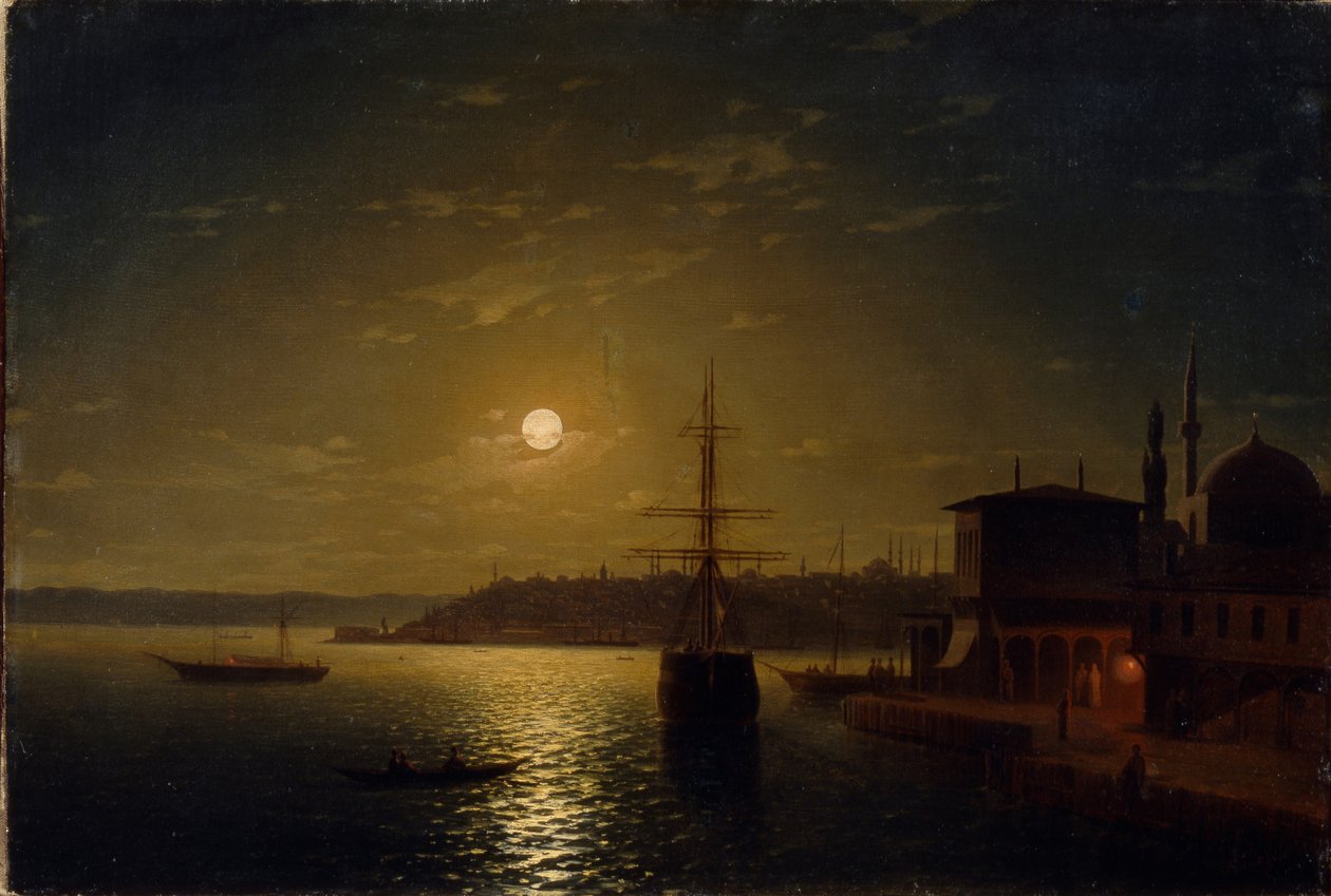 Gouden Hoorn, Turkije, na 1845 door Ivan Konstantinovich Aivazovsky