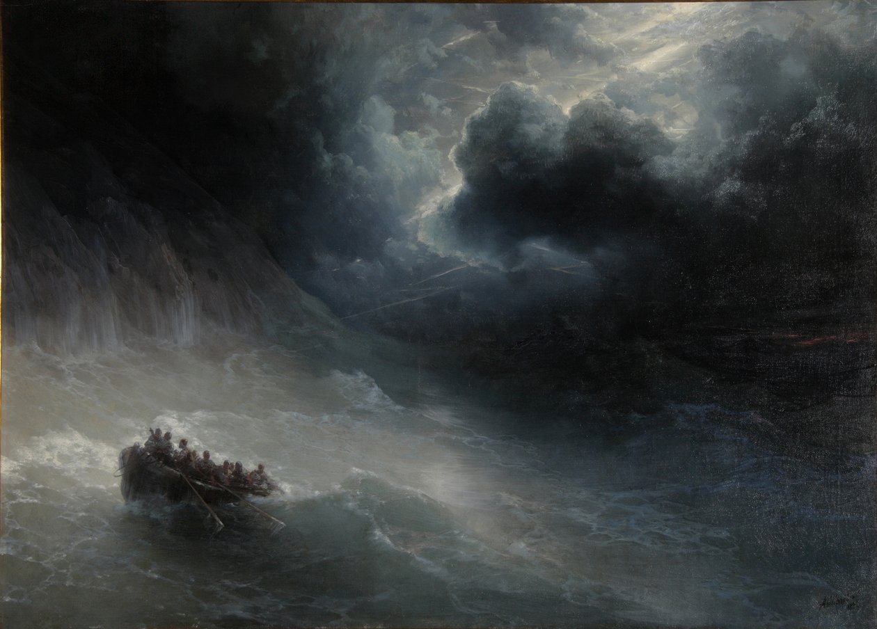 Woede van de elementen door Ivan Konstantinovich Aivazovsky