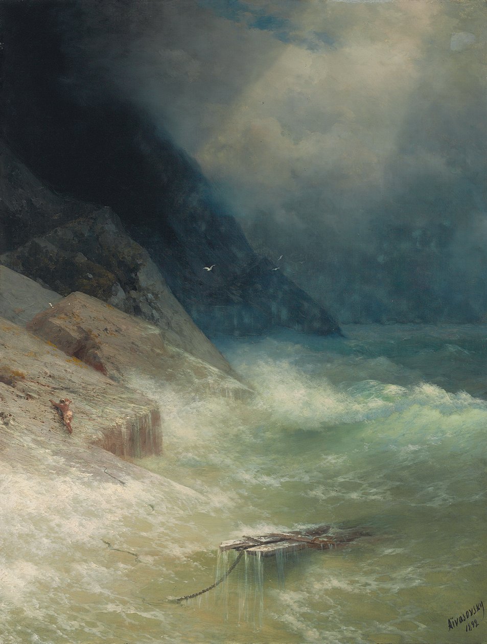 De Overlevende, 1892 door Ivan Konstantinovich Aivazovsky