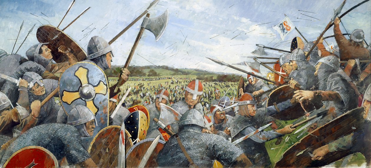 Slag bij Hastings, 1066 door Ivan Lapper