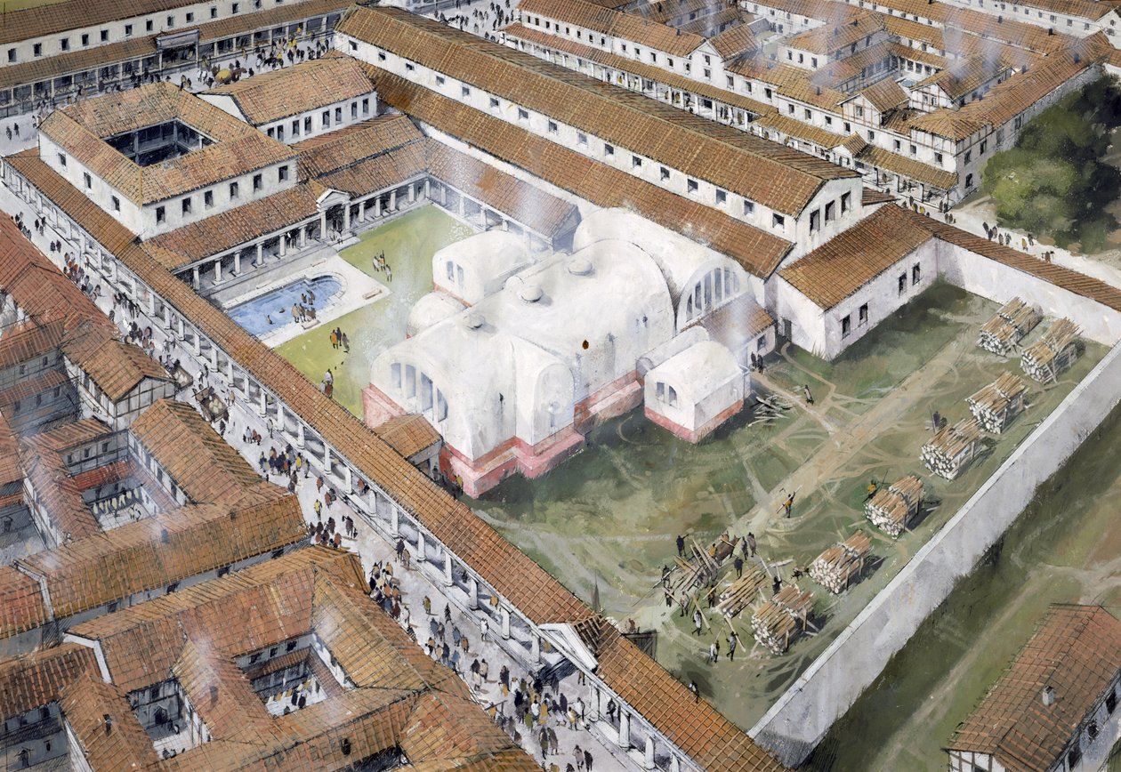 Romeinse stad Wroxeter door Ivan Lapper