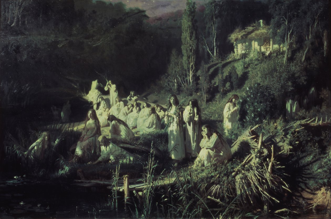 Zeemeerminnen, 1871 door Ivan Nikolaevich Kramskoy