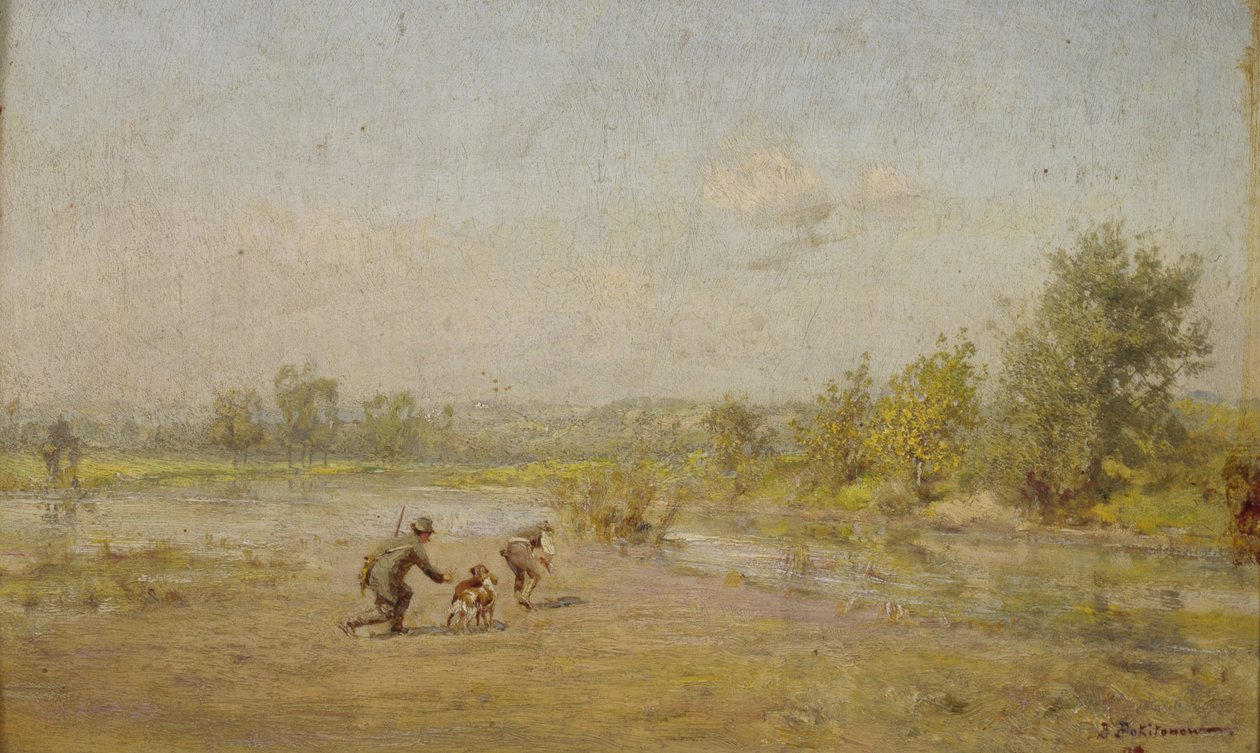De jagers door Ivan Pavlovich Pokhitonov