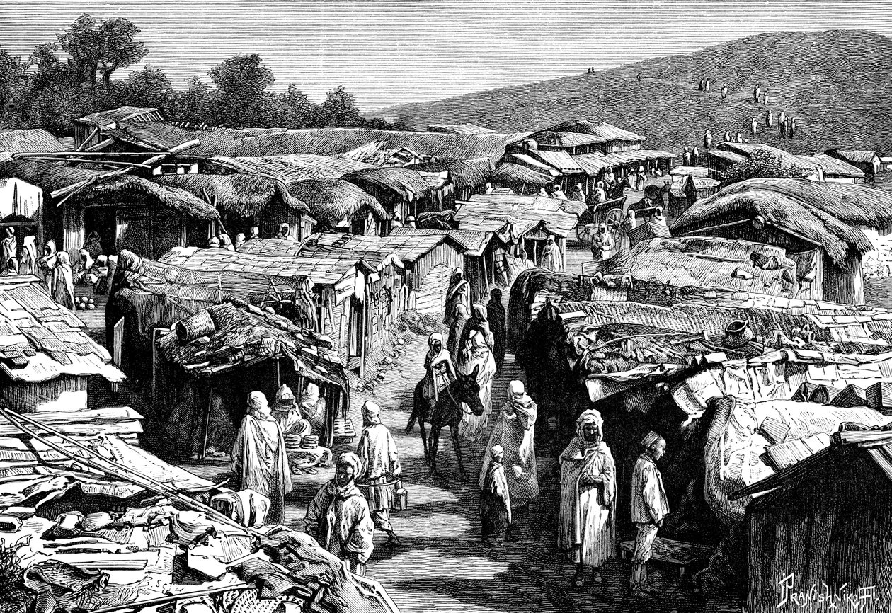 De Beni-Ramasses wijk, Constantine, Algerije, 1895 door Ivan Pranishnikoff