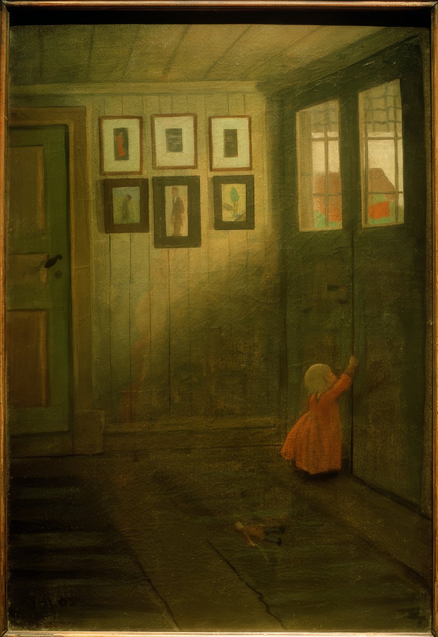 Het meisje bij de deur door Ivar Axel Henrik Arosenius