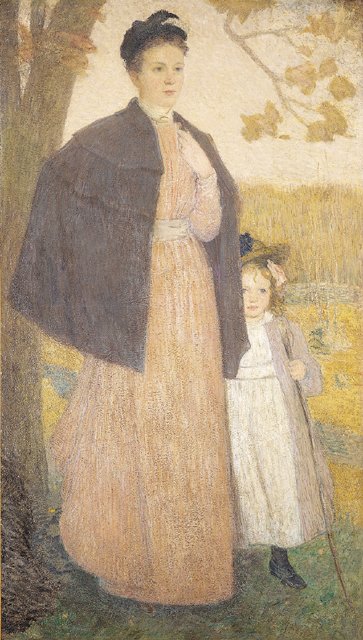 Een Herfstwandeling door J. Alden Weir