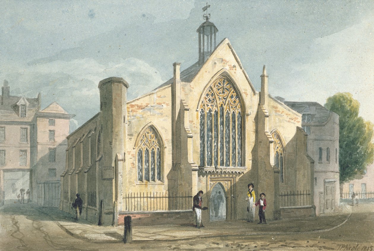 Nederlandse Kerk, Austin Friars, 1815 door John Preston Neale