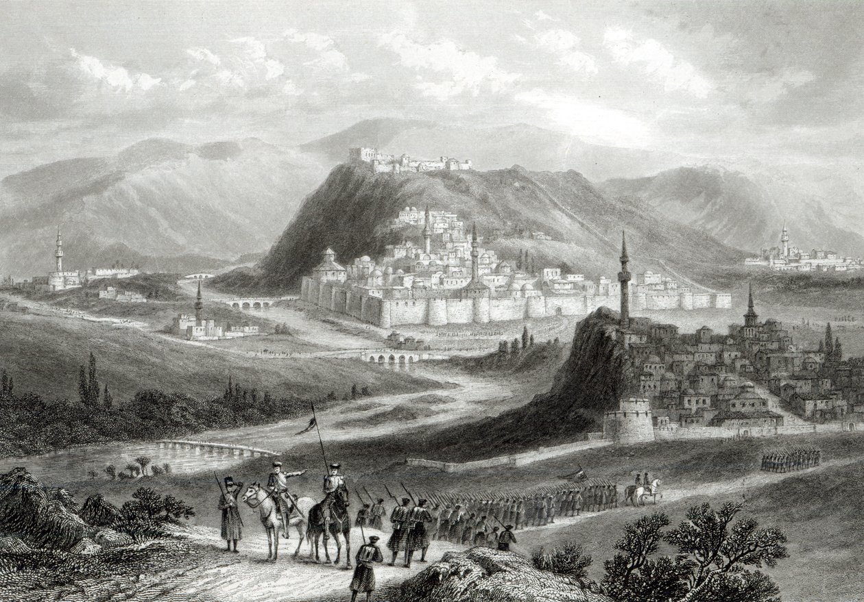 Kars, gegraveerd door J. Godfrey, c.1860 door John Ramage
