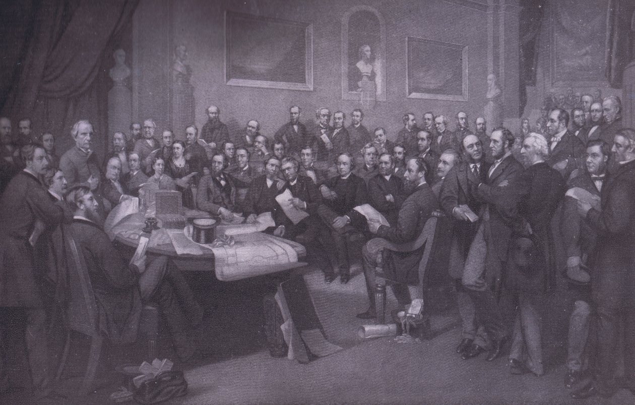 De eerste schoolraad in Londen, Bibbys Jaarboek, 1916-1917 door W. after Walton