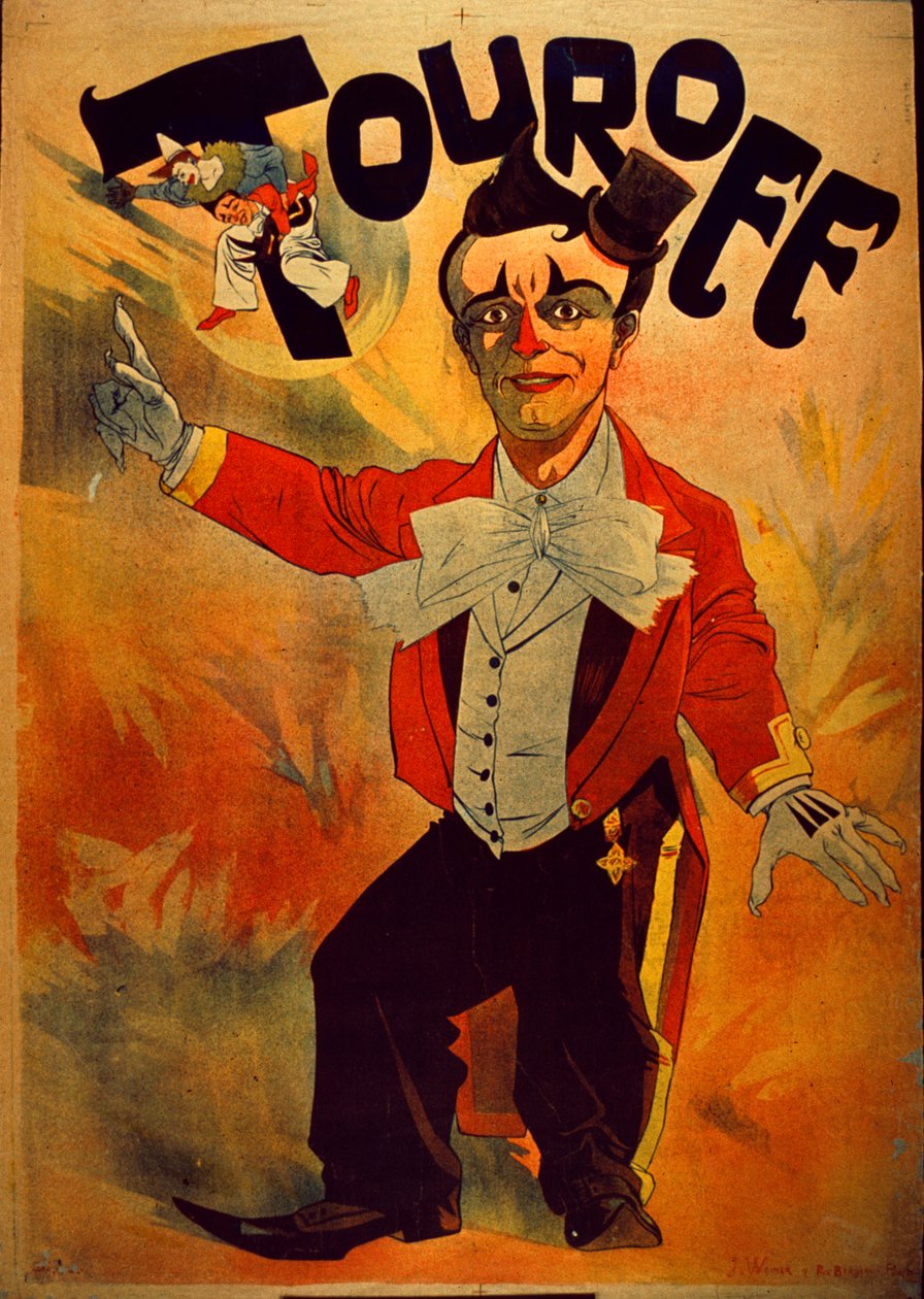 Touroff - Franse circusposter, 1890 door J. Weiner