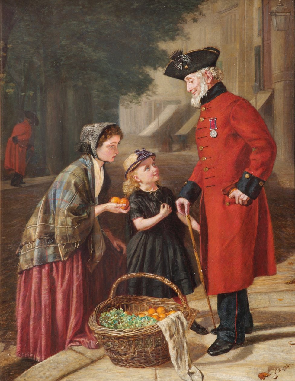 De sinaasappelverkopers door J. Wighton