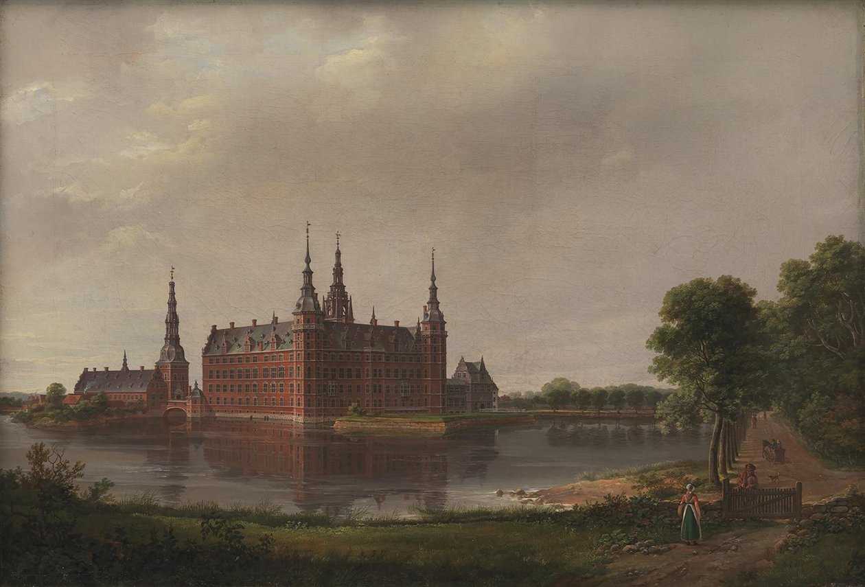 Kasteel Frederiksborg door Johan Christian Dahl
