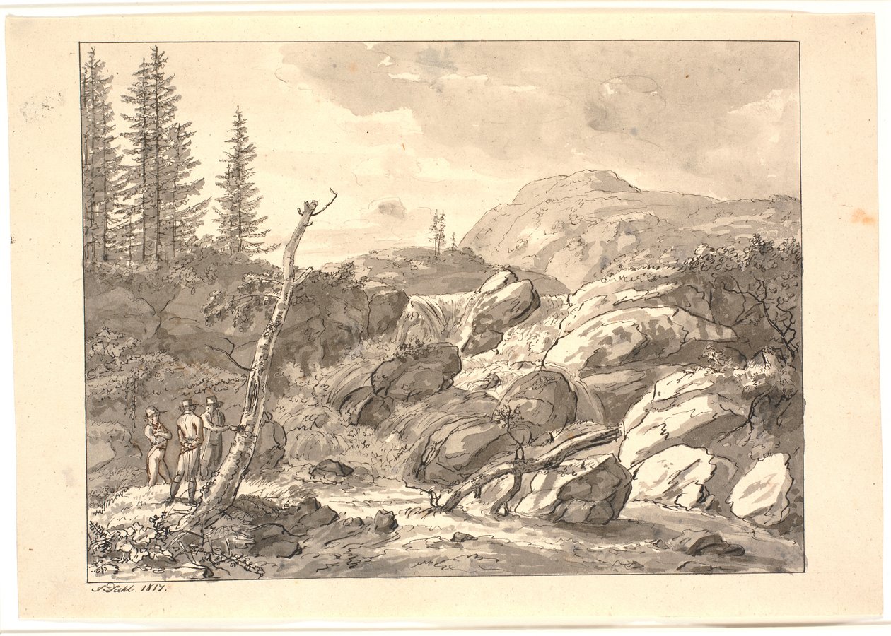 Waterval door Johan Christian Dahl
