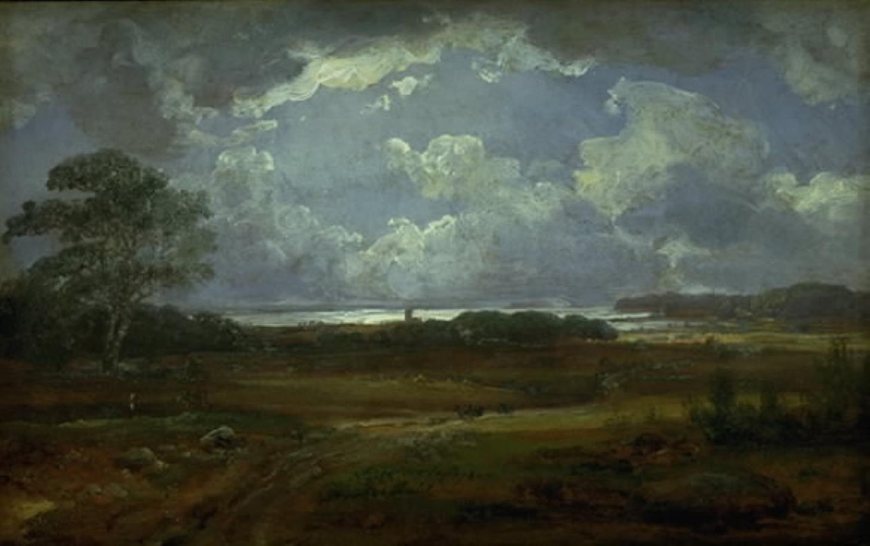 Uitzicht richting Jungshoved door Johan Christian Dahl