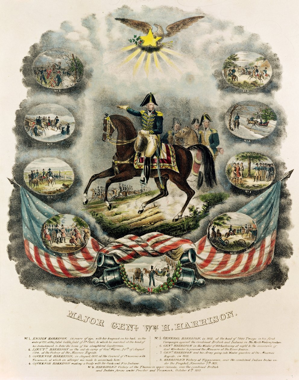 Generaal-majoor William Henry Harrison, c.1813 door J.C. Richard