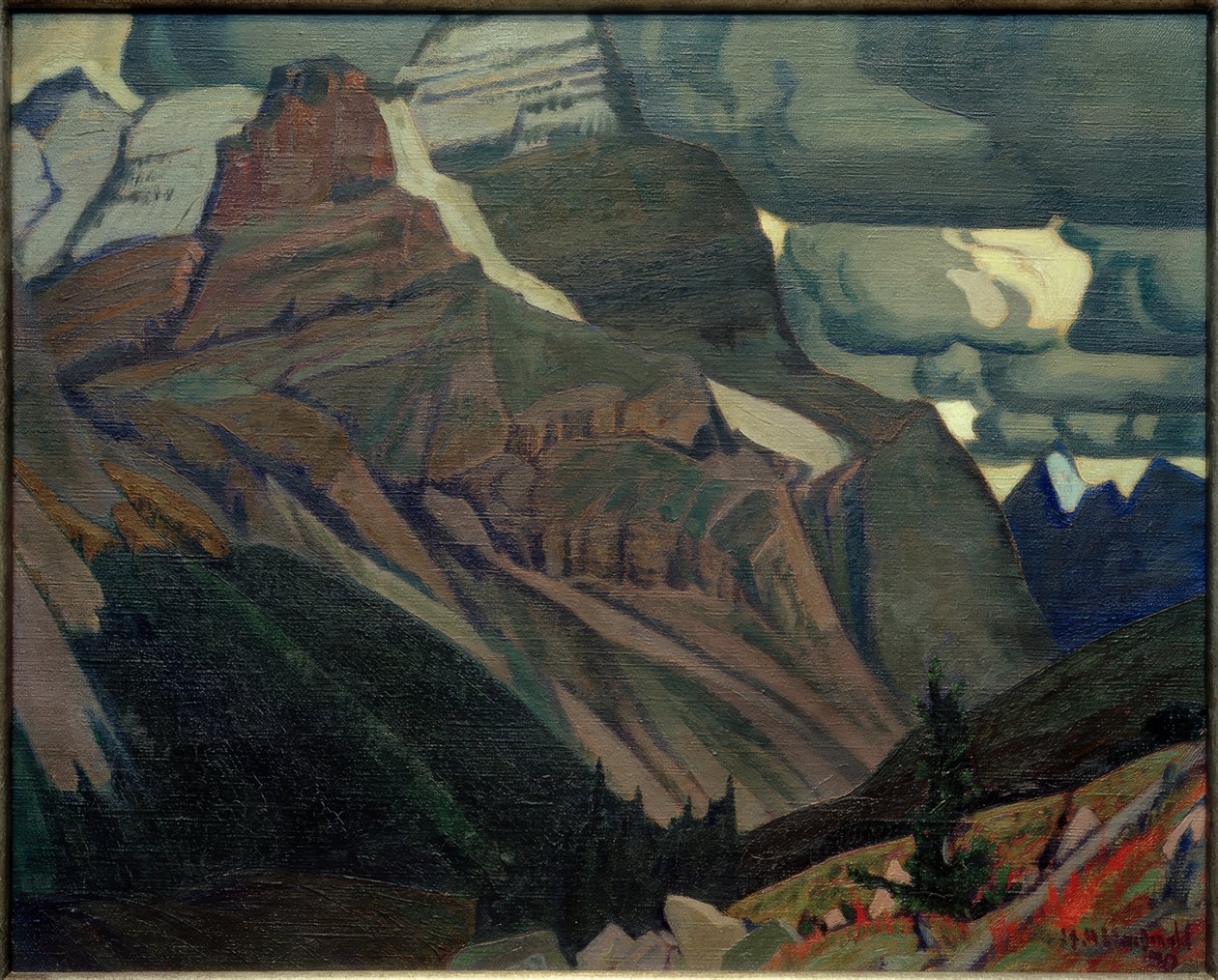 Donkere Herfst, Rocky Mountains door J.E.H. MacDonald