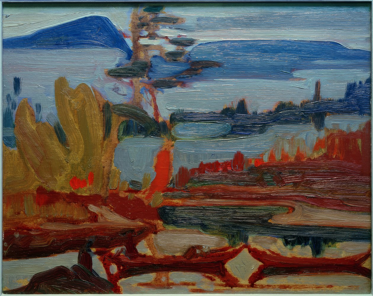 Mistfantasie, Zandrivier door J.E.H. MacDonald
